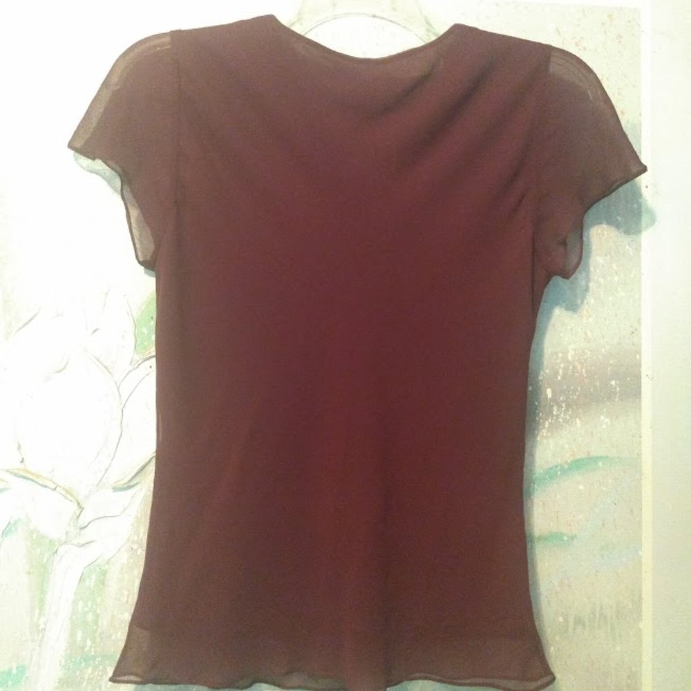 Alfani Burgundy Top